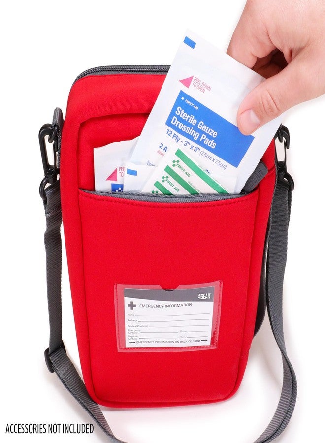 USA GEAR Travel Bag for Medicine Bottles - Insulated Medical Carry Case with Shoulder Strap, Store Medicine Bottles, Pill Bottles, Ice Packs, & More Medical Supplies (Bag Only) - Image 3